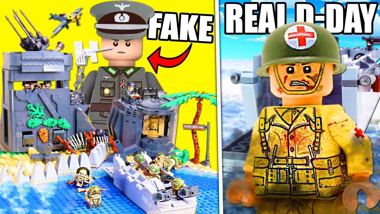 Я собрал наборы LEGO, сравнивающие ФАЛЬШИВЫЕ и НАСТОЯЩИЕ высадки в Нормандии...
