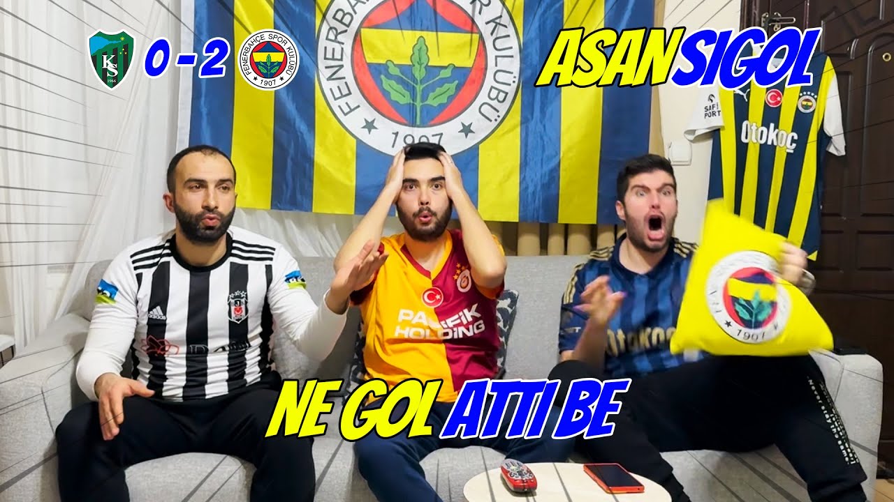 KOCAELİSPOR - FENERBAHÇE MAÇI TEPKİ VİDEOSU! #fenerbahçe