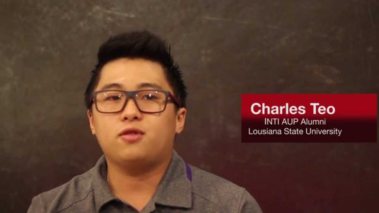 INTI American Degree Transfer program student: Charles Teo