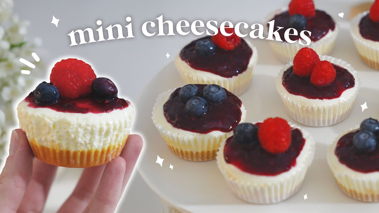 Mini Cheesecakes 🍰 easy no-bake recipe