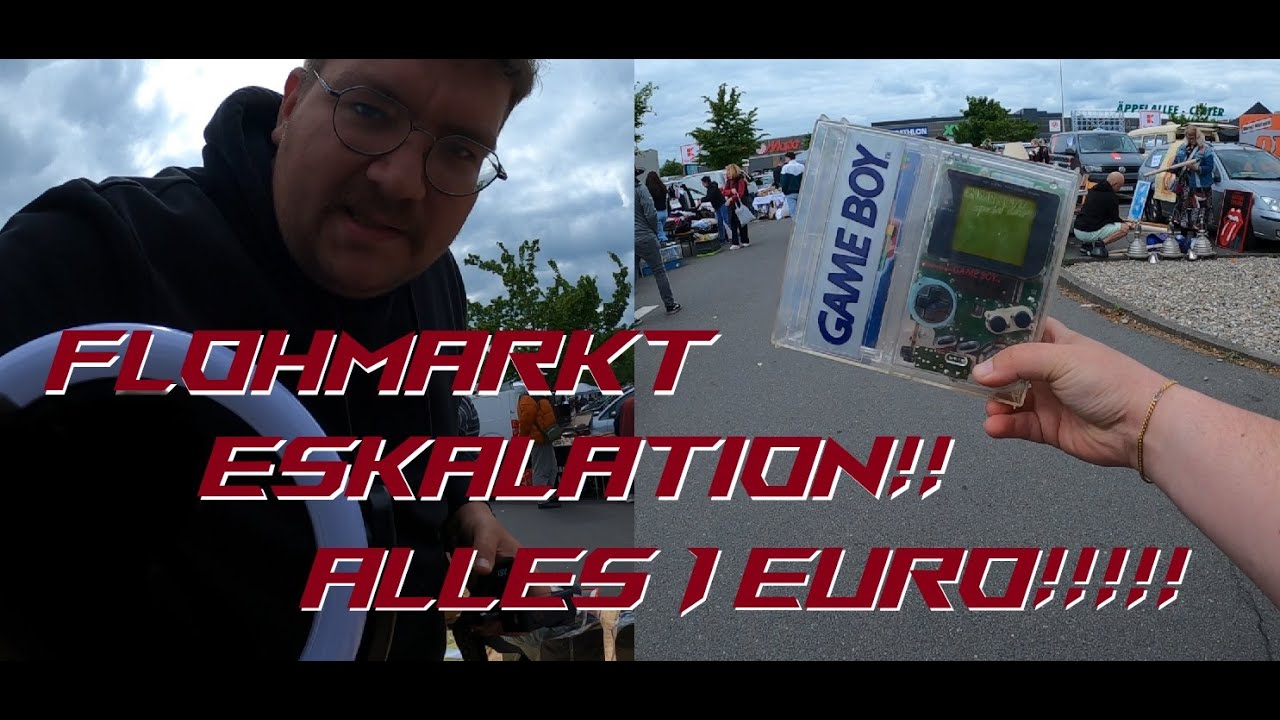 Flohmarkt Eskalation! ALLES 1 EURO // Mit @EisteeLePeach // Flohmarkt Vlog #11