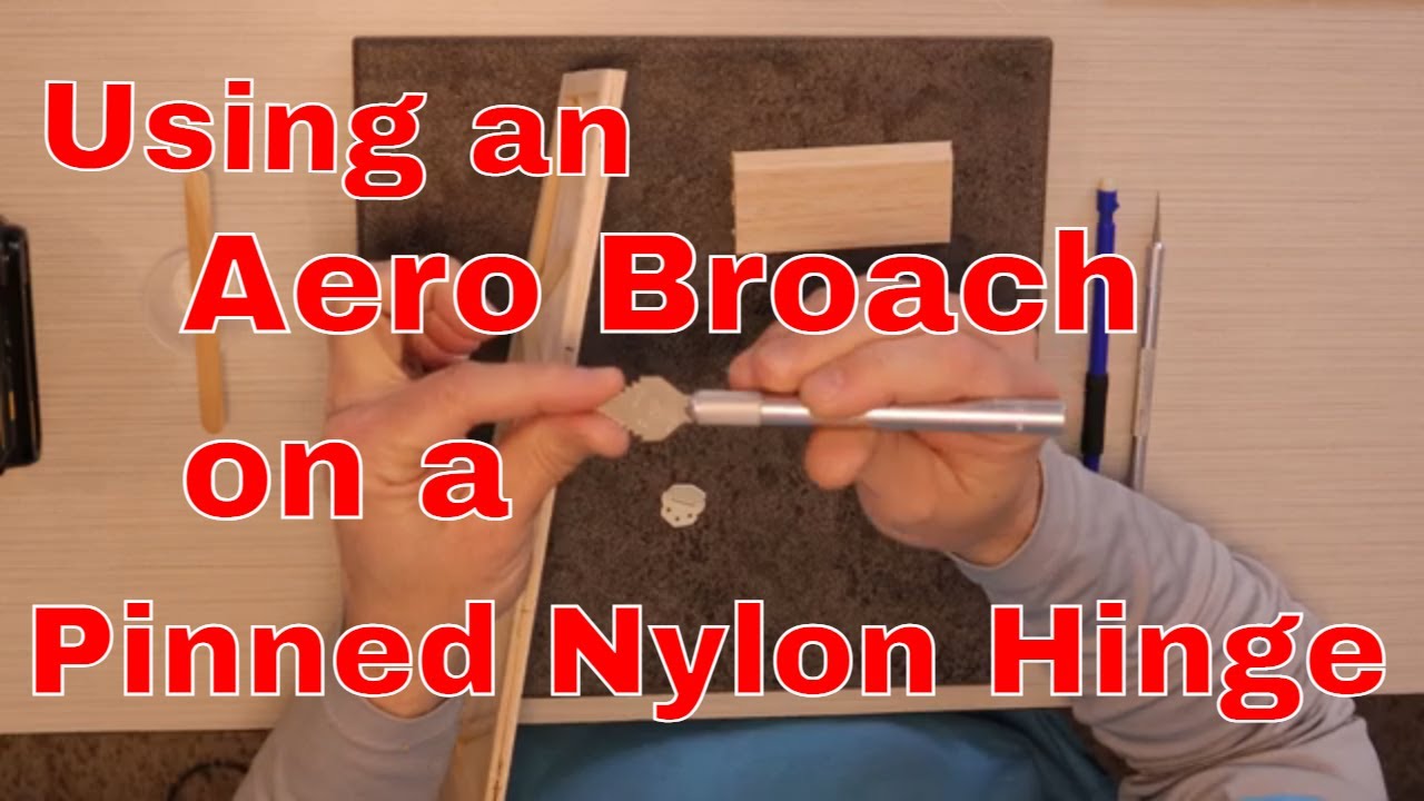 How to use an Aero Broach to install a Pinned Nylon Hinge - RC Plane Lab