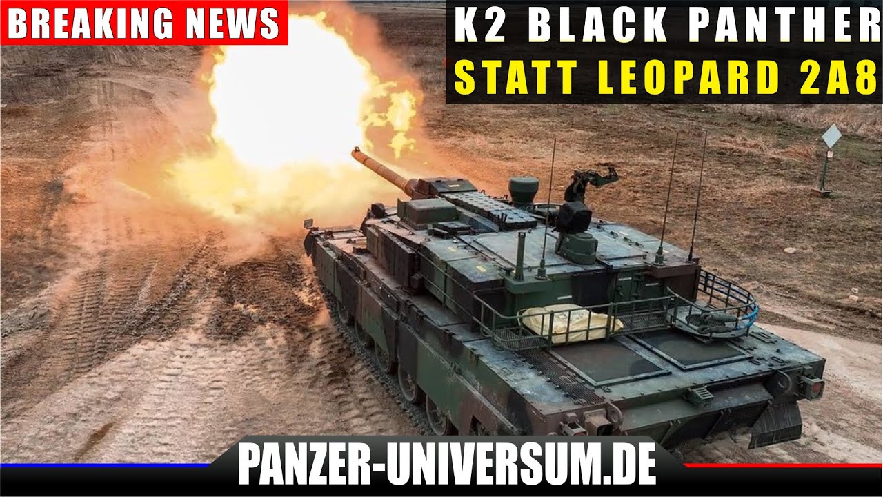 Slowakei bevorzugt den K2 Black Panther statt Leopard 2A8 - Rheinmetall zeigt neuen Flugabwehrpanzer