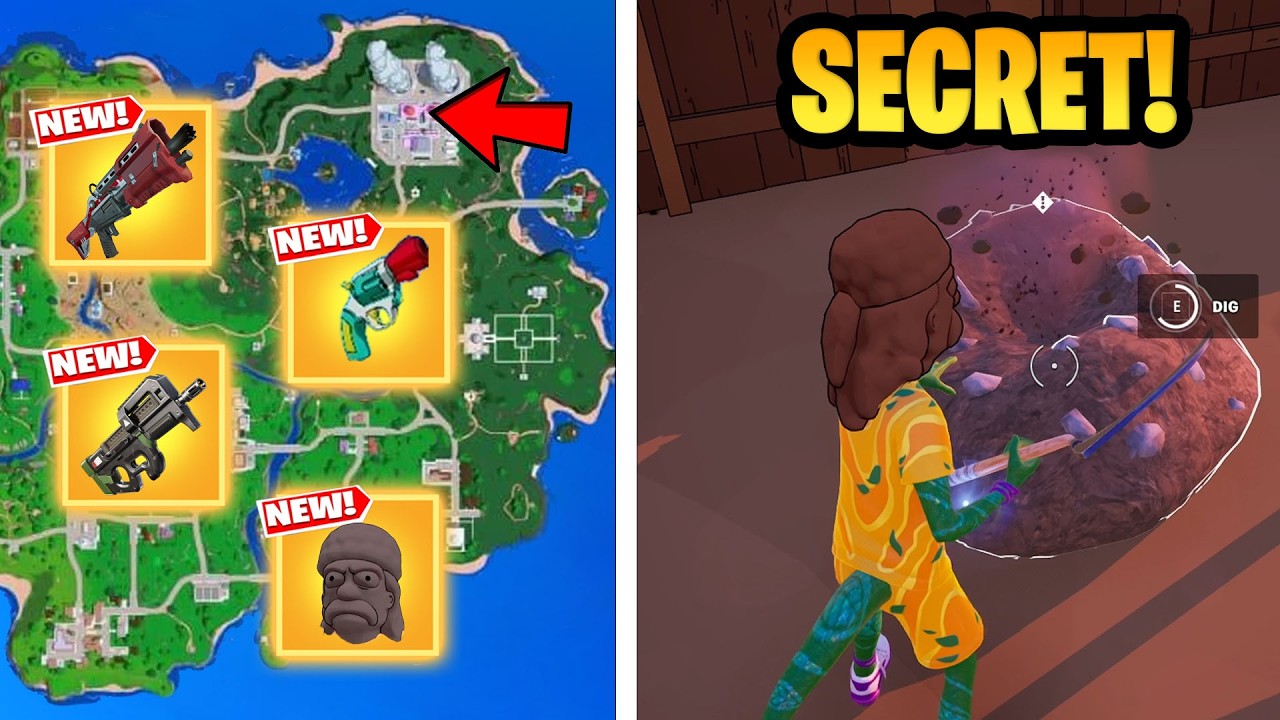 ALL NEW SECRETS & Mythic Weapons in Fortnite Simpsons