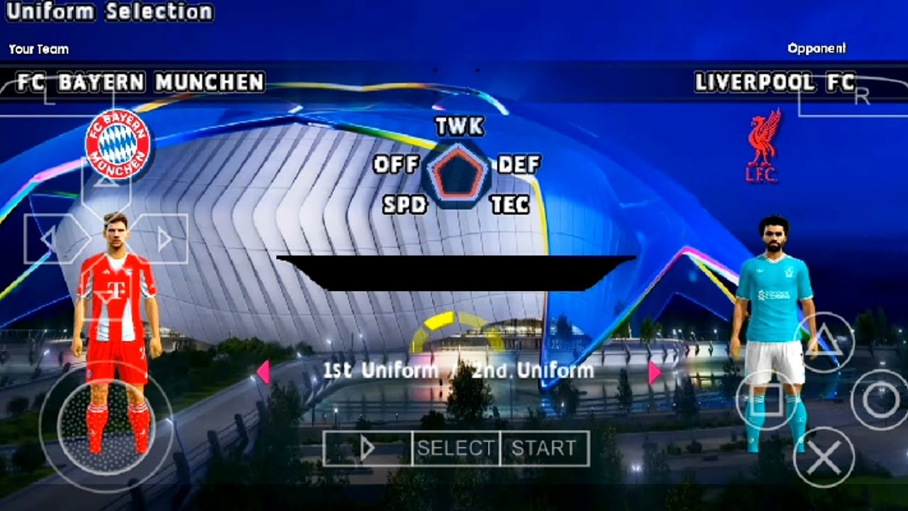 Геймплей PES 2026 PPSSPP для Android | Бавария Мюнхен против Ливерпуля
