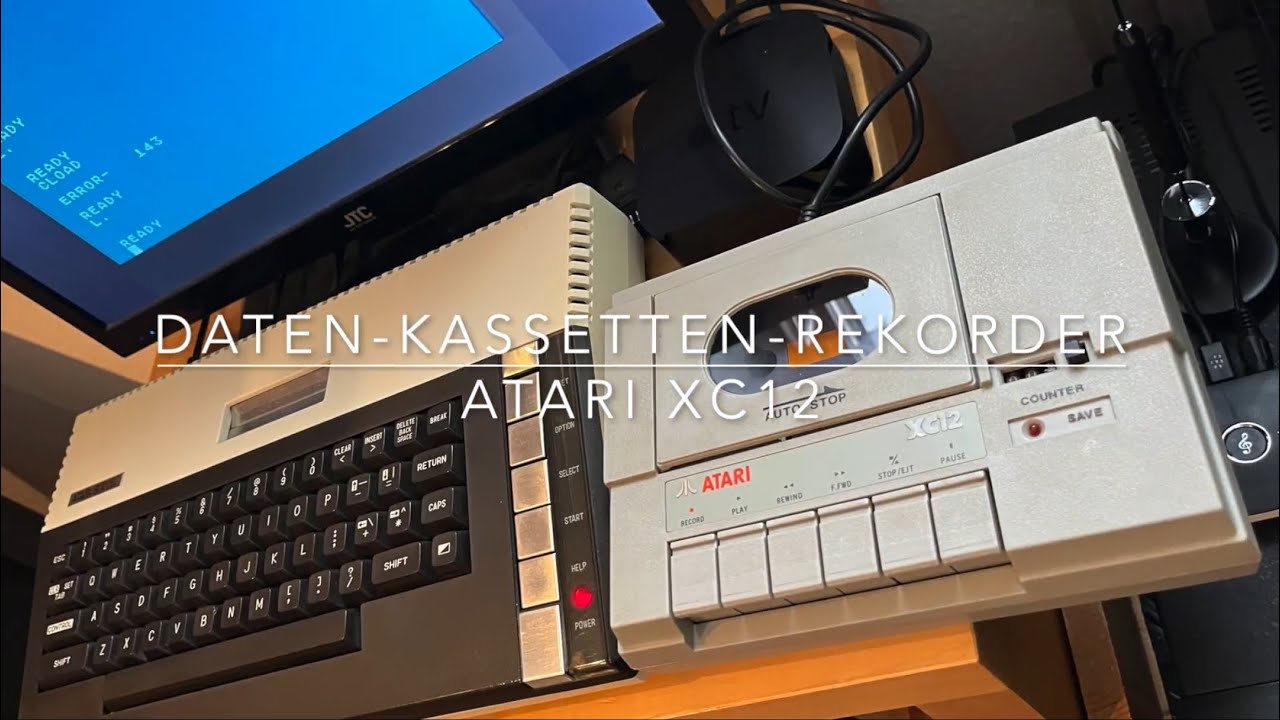 Atari XC12 - Daten-Kassetten-Rekorder - Leider defekt! - Tapes getestet - Interessant die Software!