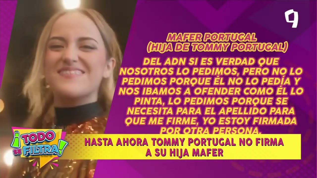 Expareja de Tommy Portugal habla sobre reconocimiento de su hija