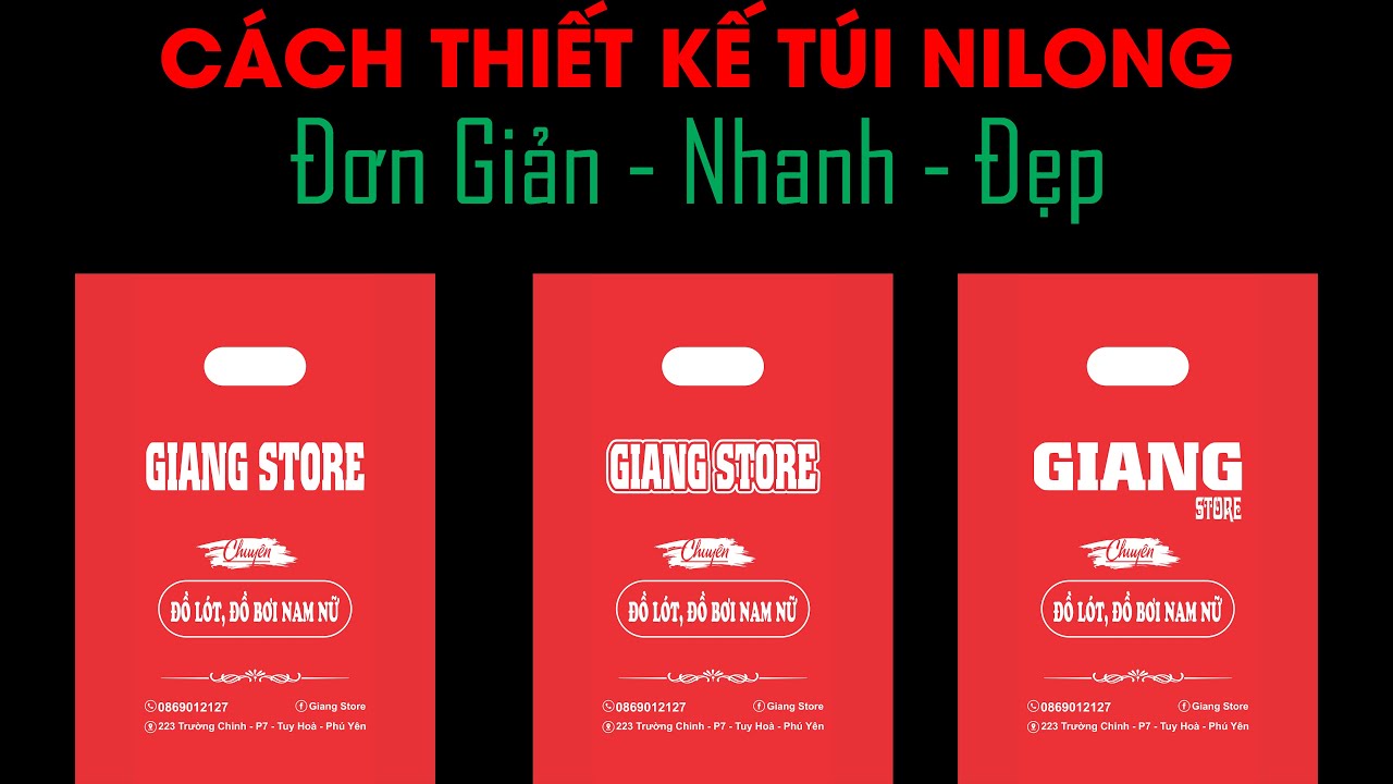 HỌC COREL ONLINE 4 - cách thiết kế túi nilong đơn giản - nhanh - đẹp trong corel -Xưởng in Ba Nguyễn