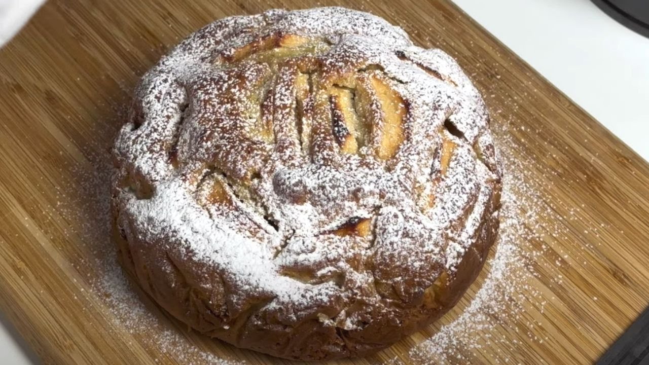 How to make easy apple cake in 5 minutes, with 1 egg, without butter