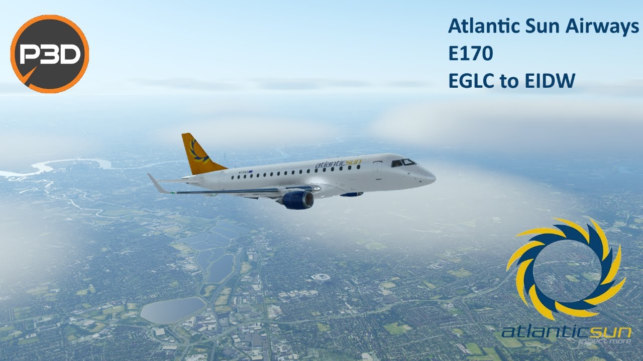 FeelThere E170 | Atlantic Sun Airways | EGLC to EIDW