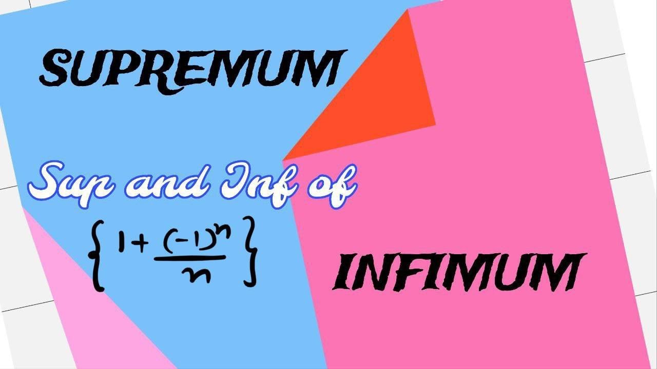 Supremum and Infimum of a set