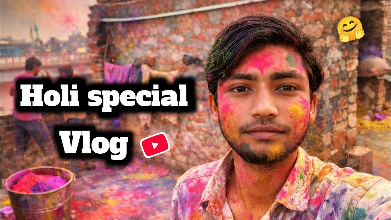 “गांव की होली का मज़ा | Holi Celebration Vlog 🌈”