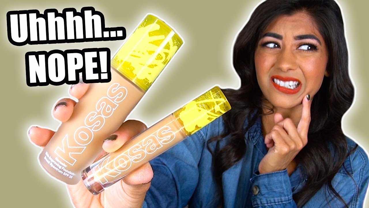KOSAS REVEALER FOUNDATION & CONCEALER | Review, Demo, & 12-Hour Wear Test!