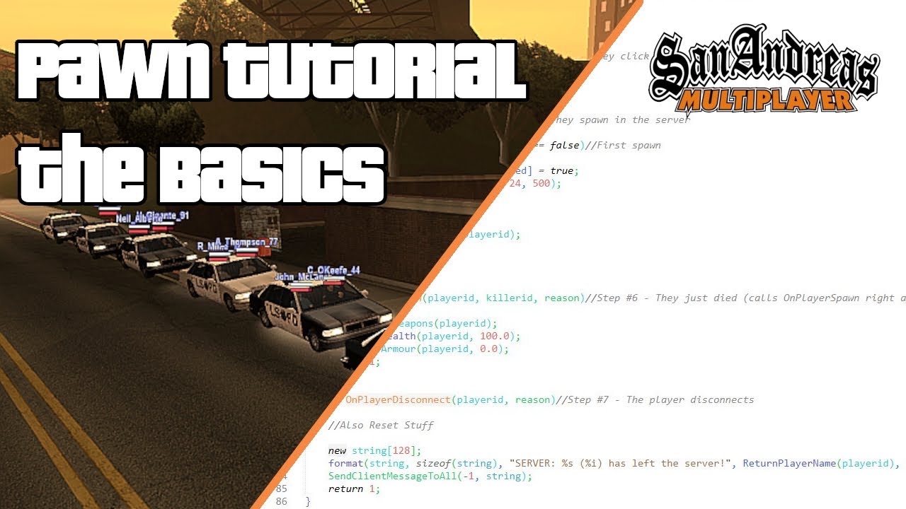 PAWN Tutorial: The Basics - Complete Beginner's Guide (SA-MP)