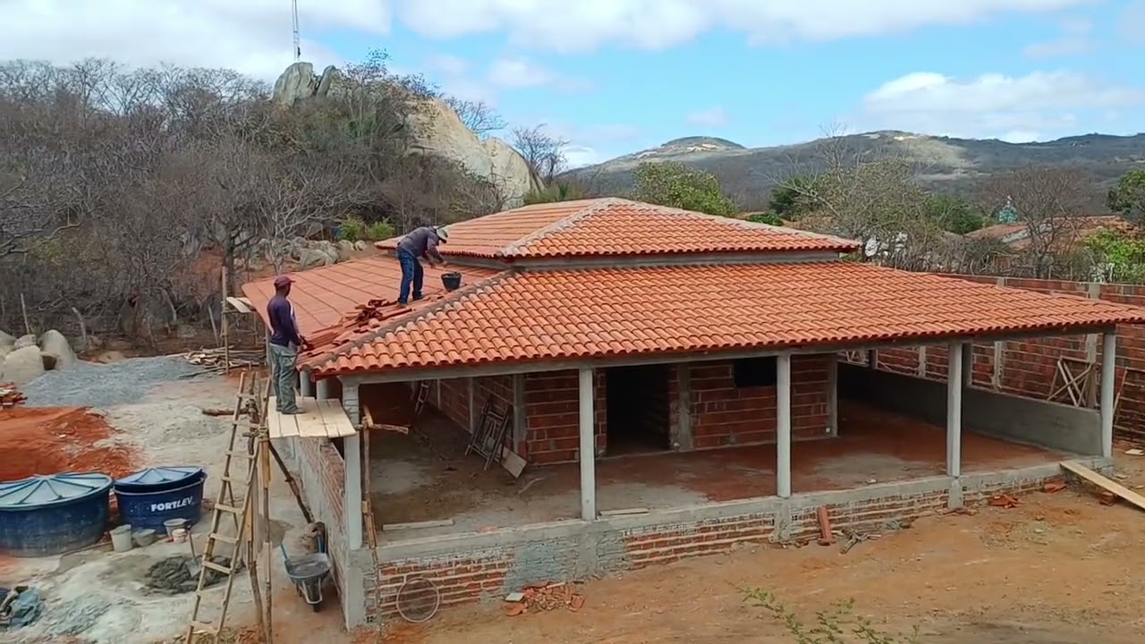 Finalizado o Telhado da casa do meu cunhado. 