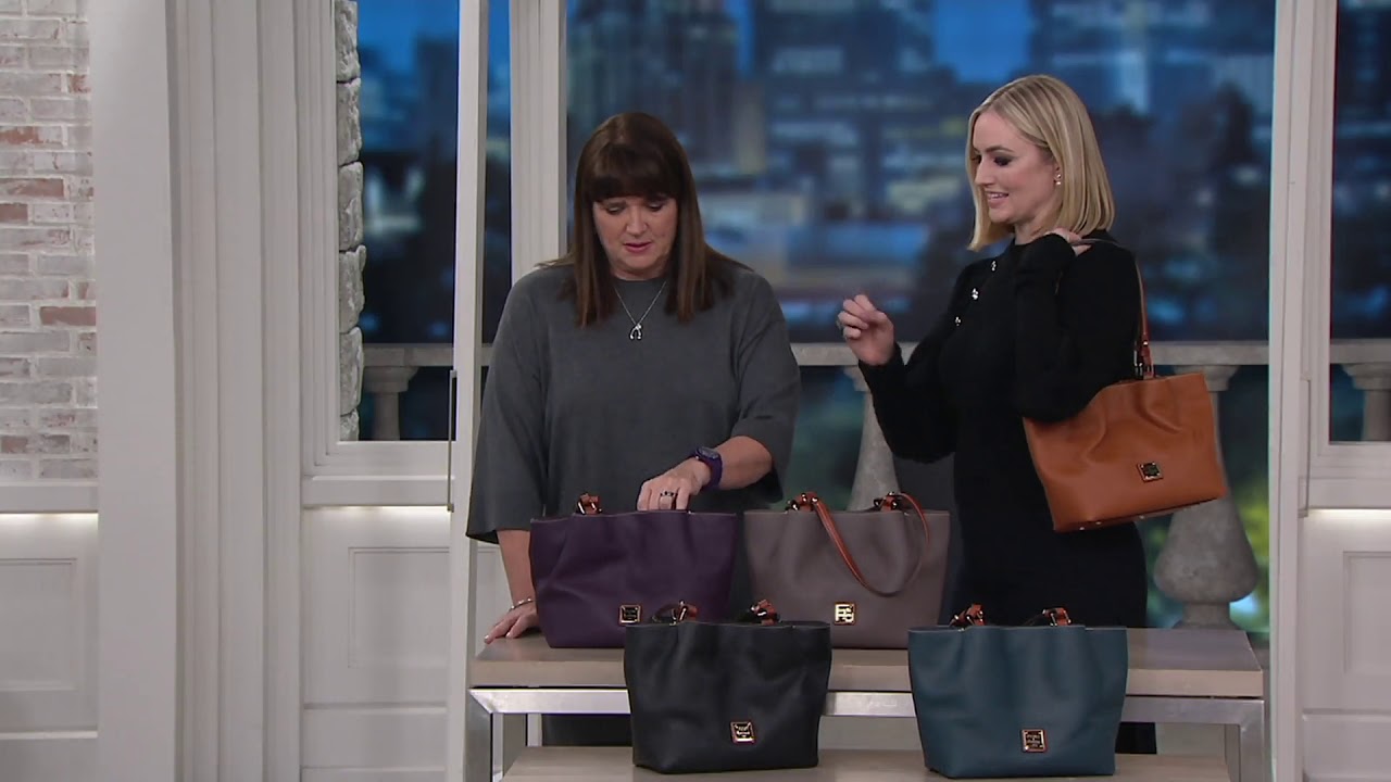 Dooney & Bourke Pebble Leather Small Flynn Tote on QVC