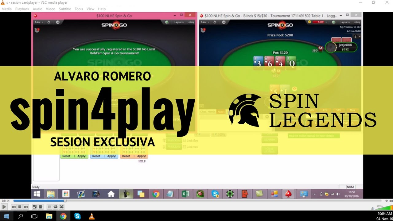Estrategia - Sesión Spin & Go  de Álvaro 