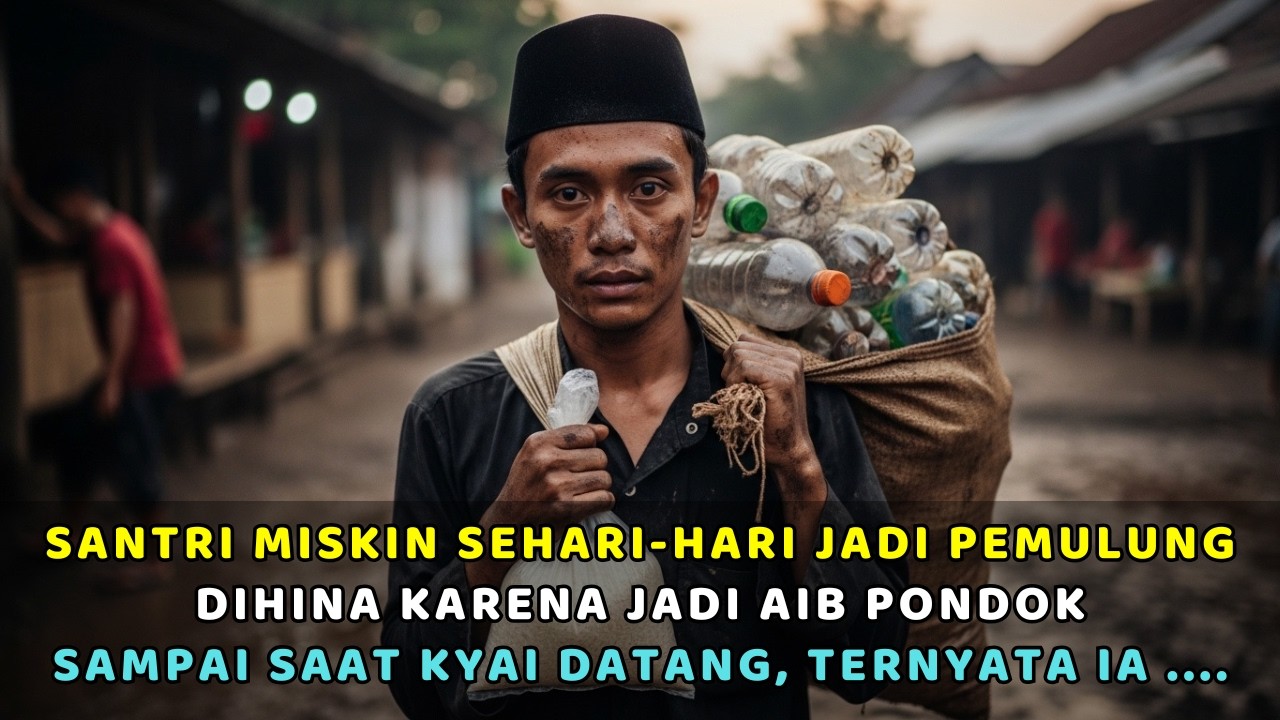 Dikira Gembel Pasar, Tak Ada yang Tahu Santri Ini Penyelamat Nyawa 30 Anak Yatim