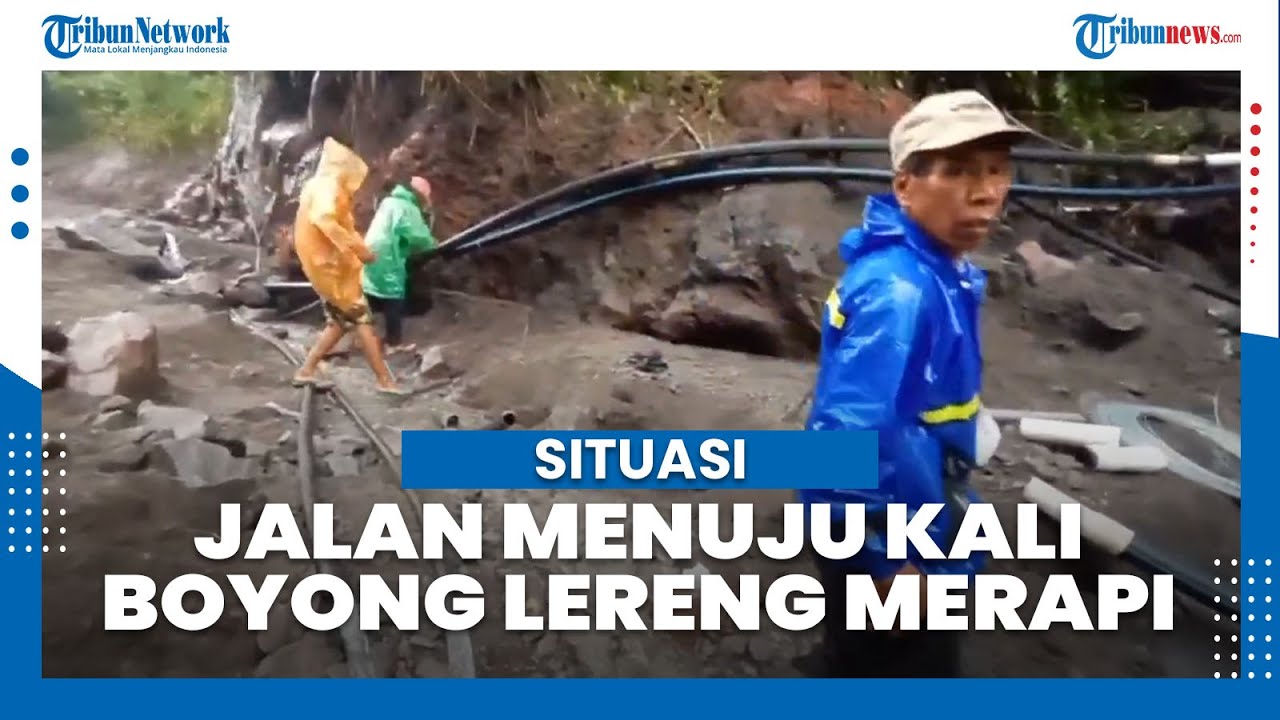 Pipa Air Bersih Hancur, Warga Harus Lewati Jalan Curam dan Terjal ke Kali Boyong di Lereng Merapi