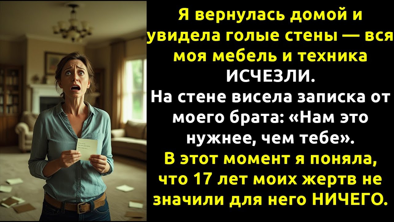 Жена моего брата «одалживала» мои вещи — а потом они ВЫНЕСЛИ из моего дома всё, что я купила...