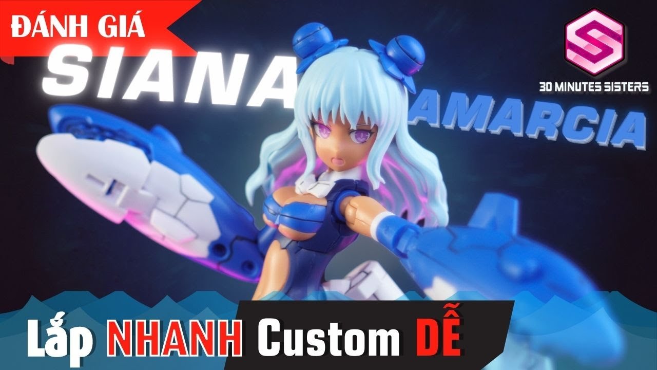 M&ocirc; h&igrave;nh Nữ Chiến Binh 30ms SIANA-AMARCIA | Lắp r&aacute;p Mecha Girl như Gundam cực nhanh trong 30 Ph&uacute;t