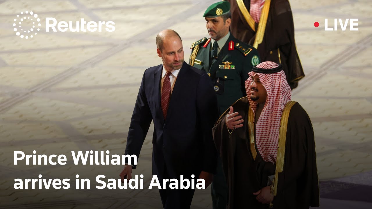 LIVE: Prince William arrives in Saudi Arabia