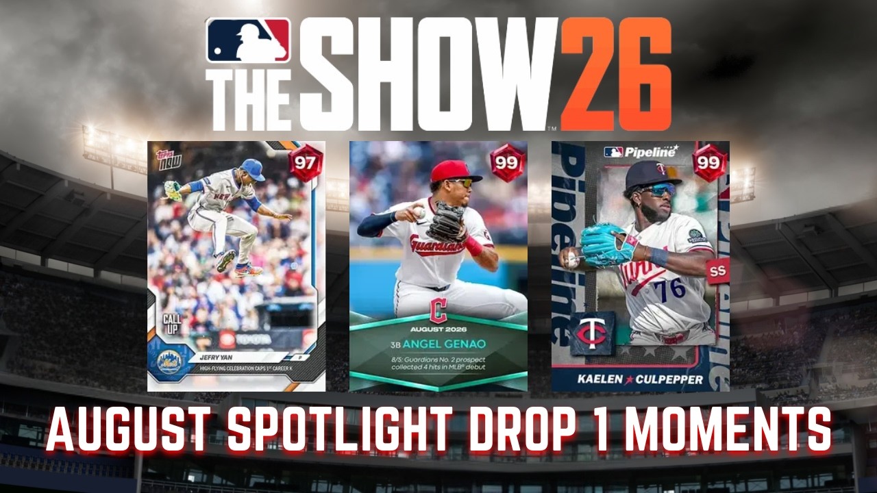 MLB The Show 26: как выполнить моменты August Spotlight Drop 1 (прибл. 35 минут)