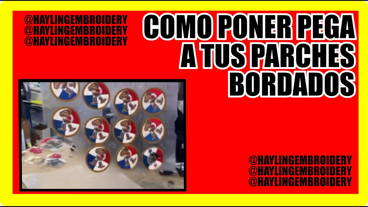 Como ponerle pega a tus parches bordados!!!!