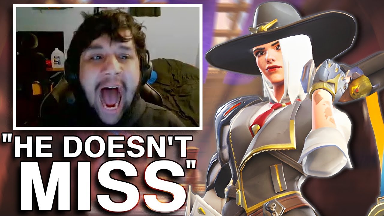 Реакция стримерши на Эш, занимающую первое место в рейтинге | Overwatch 2