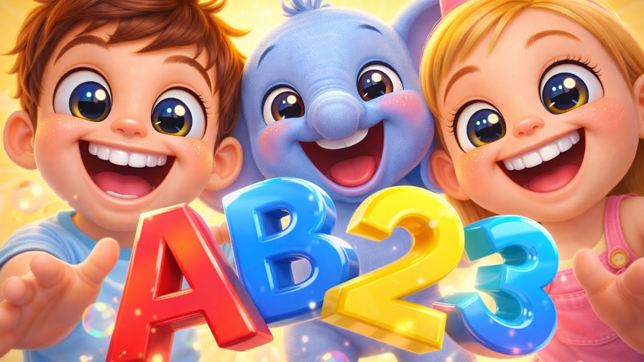 ABC & 123 Song for Kids 😄 | Learn Letters and Numbers