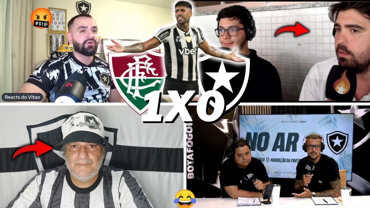 REAÇÕES DOS BOTAFOGUENSES REVOLTADOS | FLUMINENSE 1 X 0 BOTAFOGO | GOL HUMILHANTE - BRASILEIRÃO