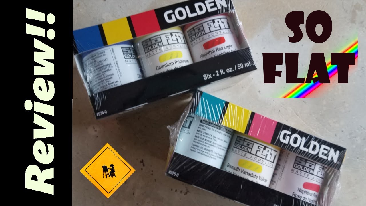 Trying Golden's New Paint- SoFlat Matte Acrylics! 🖌🎨