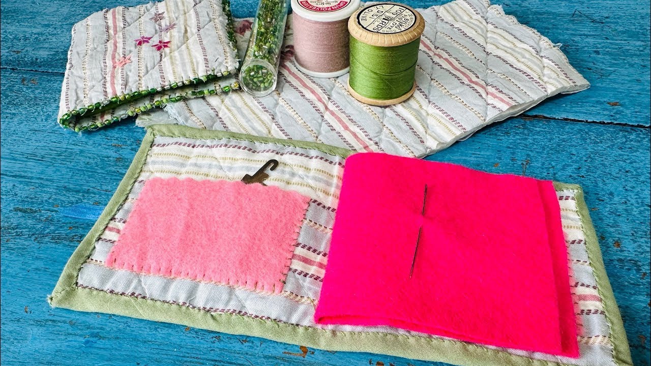 How to Make a Hand Sewn Needle Book - step by step instructions- easy sewing tutorial for beginners