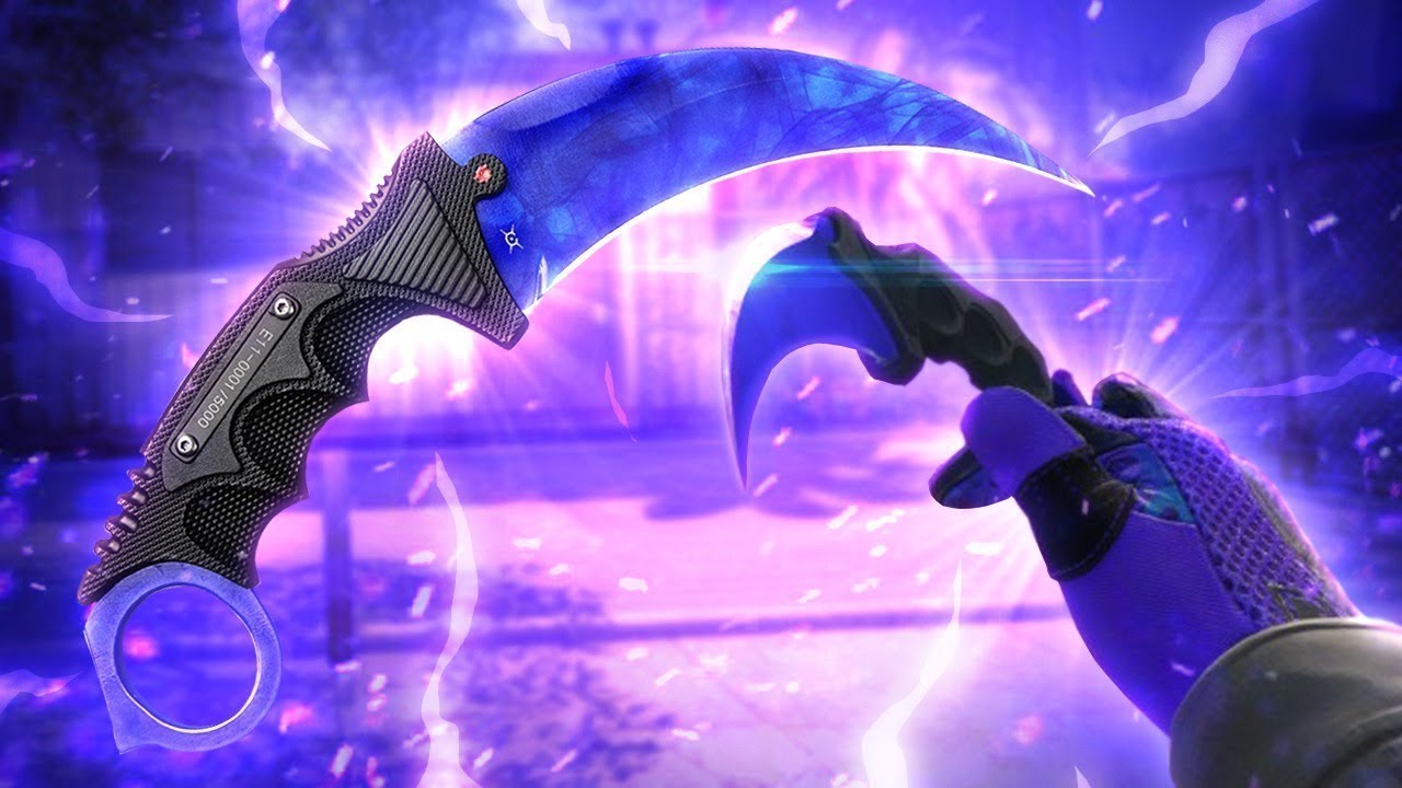 Karambit Doppler PH4 *MAX BLUE* & Hand Wraps Cobalt Skulls - CSGO Showcase