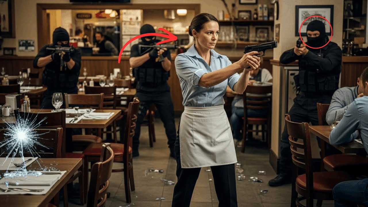 NOBODY KNEW THE WAITRESS WAS AN EX MARINE UNTIL THE ROBBERS ENTERED THE RESTAURANT