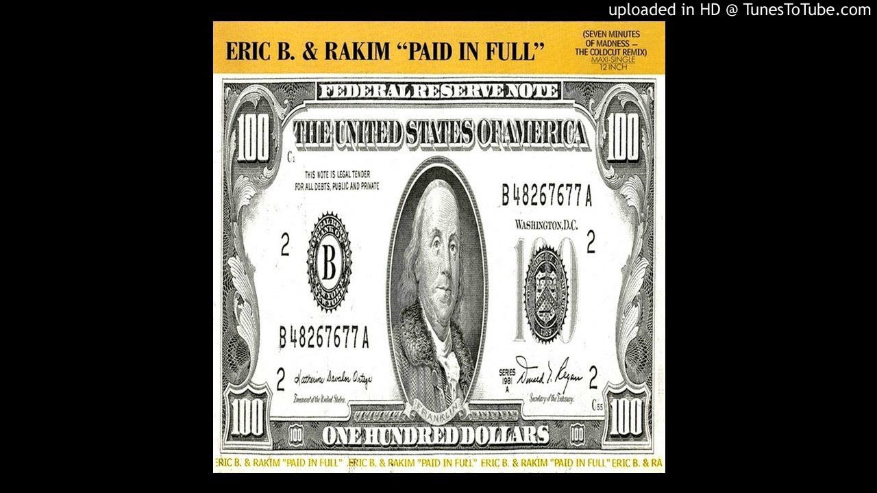Eric B. & Rakim - Paid in full ''Seven Minutes Of Madness - The Coldut Remix'' (1987)