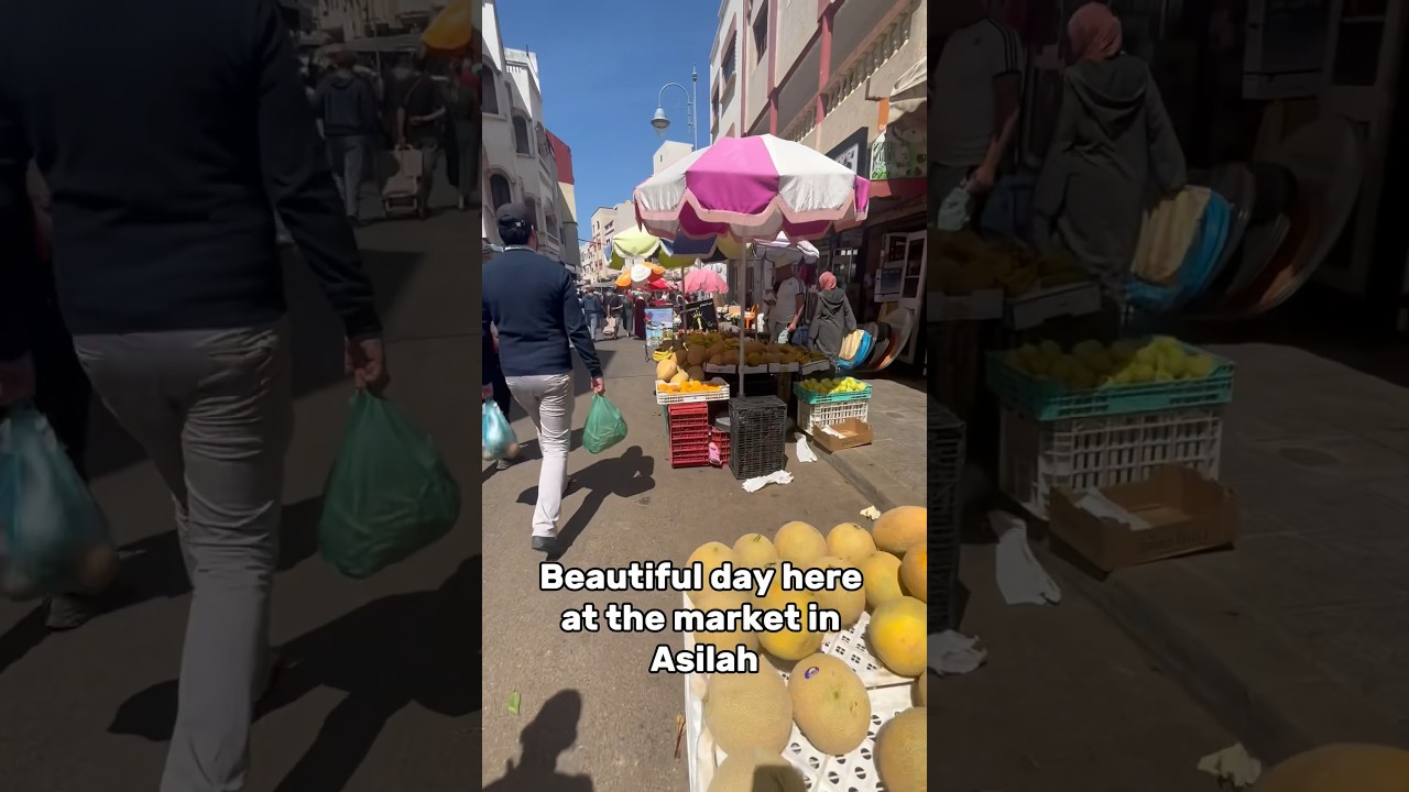 🇲🇦 ASILAH: Where is your favourite market in Morocco?! 🛍️ #morocco