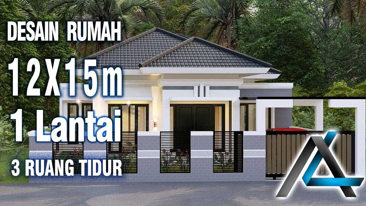 DESAIN RUMAH 12 x 15 meter I Surabaya – DESAIN RUMAH TROPIS