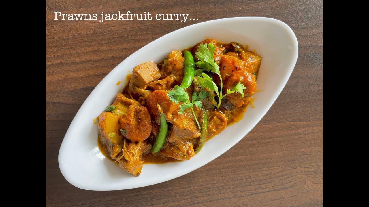 Echoor chingri/kanthal Chingri/Prawns jackfruit curry/how to make jackfruit prawns curry.