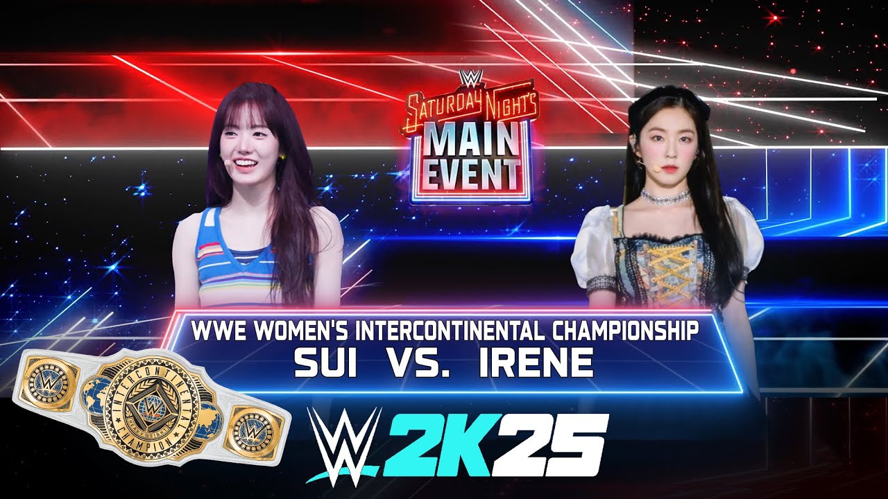 WWE 2K25 KPOP - 키키 수이 vs. 레드벨벳 아이린| 인터컨티넨탈 챔피언십 |