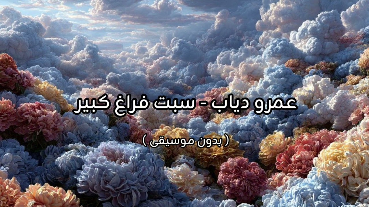 عمرو دياب - سبت فراغ كبير ( بدون موسيقى ) 