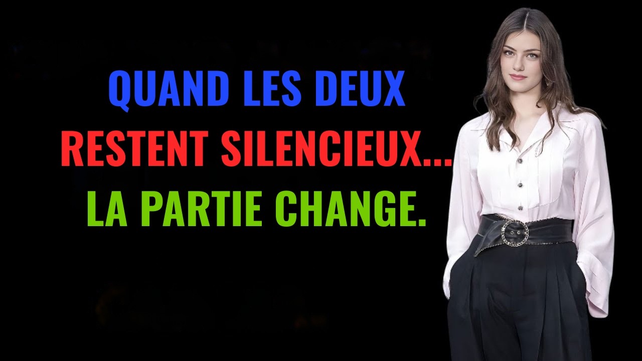 Quand ils cessent tous les deux de communiquer c’est là que le vrai jeu commence. #Silence #Stoïcism