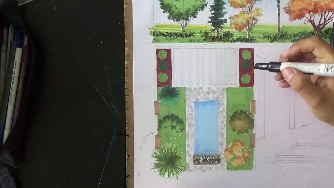 Representación Arquitectónica de arboles. Parte 02