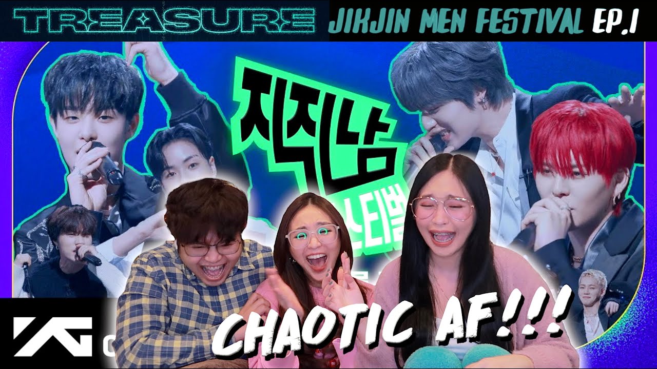 TREASURE - ✨ 직진남 페스티벌 🏁 EP.1 🎵 SO CHAOTIC!!! 🤣🤣 | SIBLINGS REACT