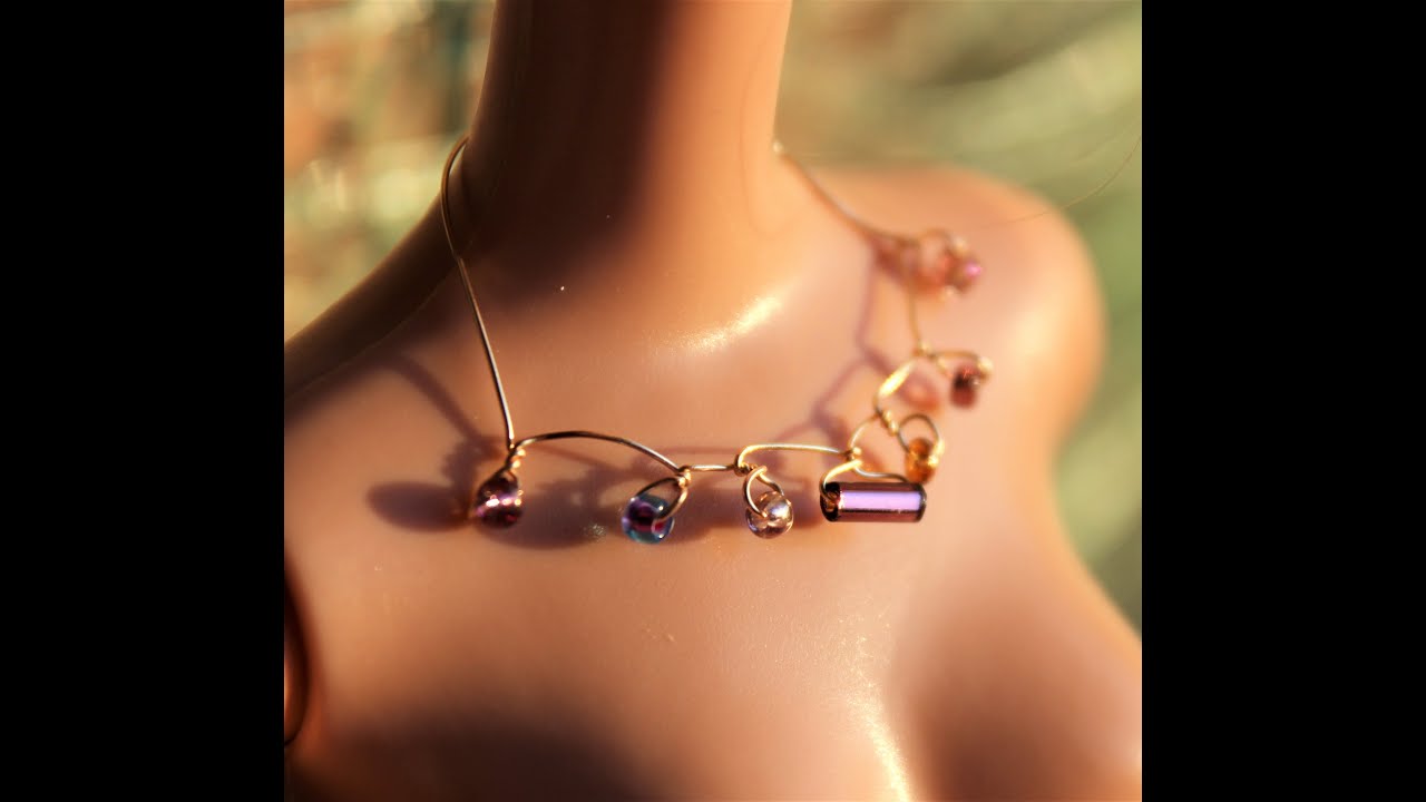 Beaded doll necklaces - JuliaSMiniAndArt