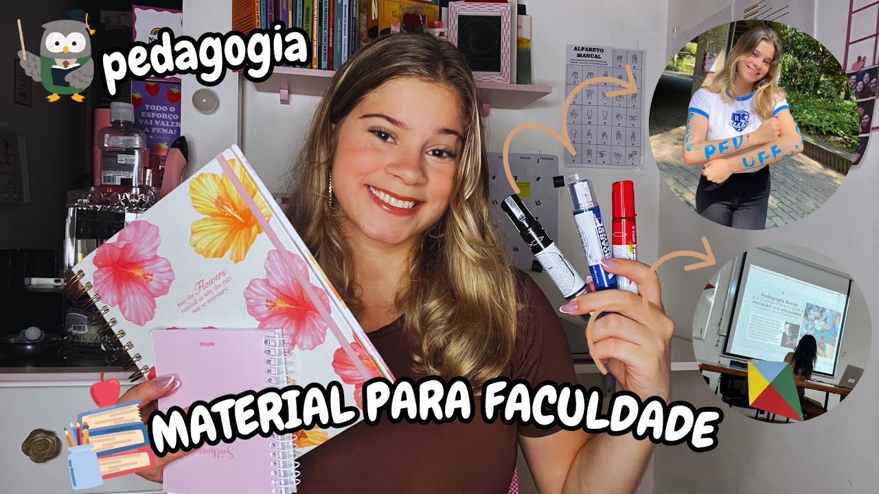 MATERIAL DA FACULDADE 📚✏️ quais materiais levar para a faculdade de pedagogia? 