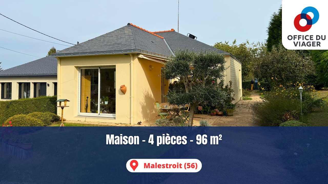 Maison de plain-pied avec jardin &agrave; Malestroit (56)｜Office du Viager