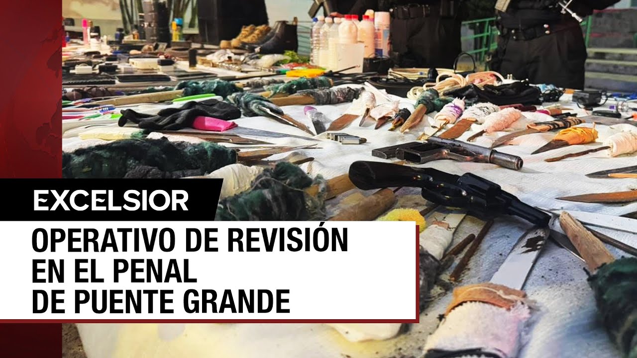 Decomisan armas en penal de Puente Grande en operativo sorpresa