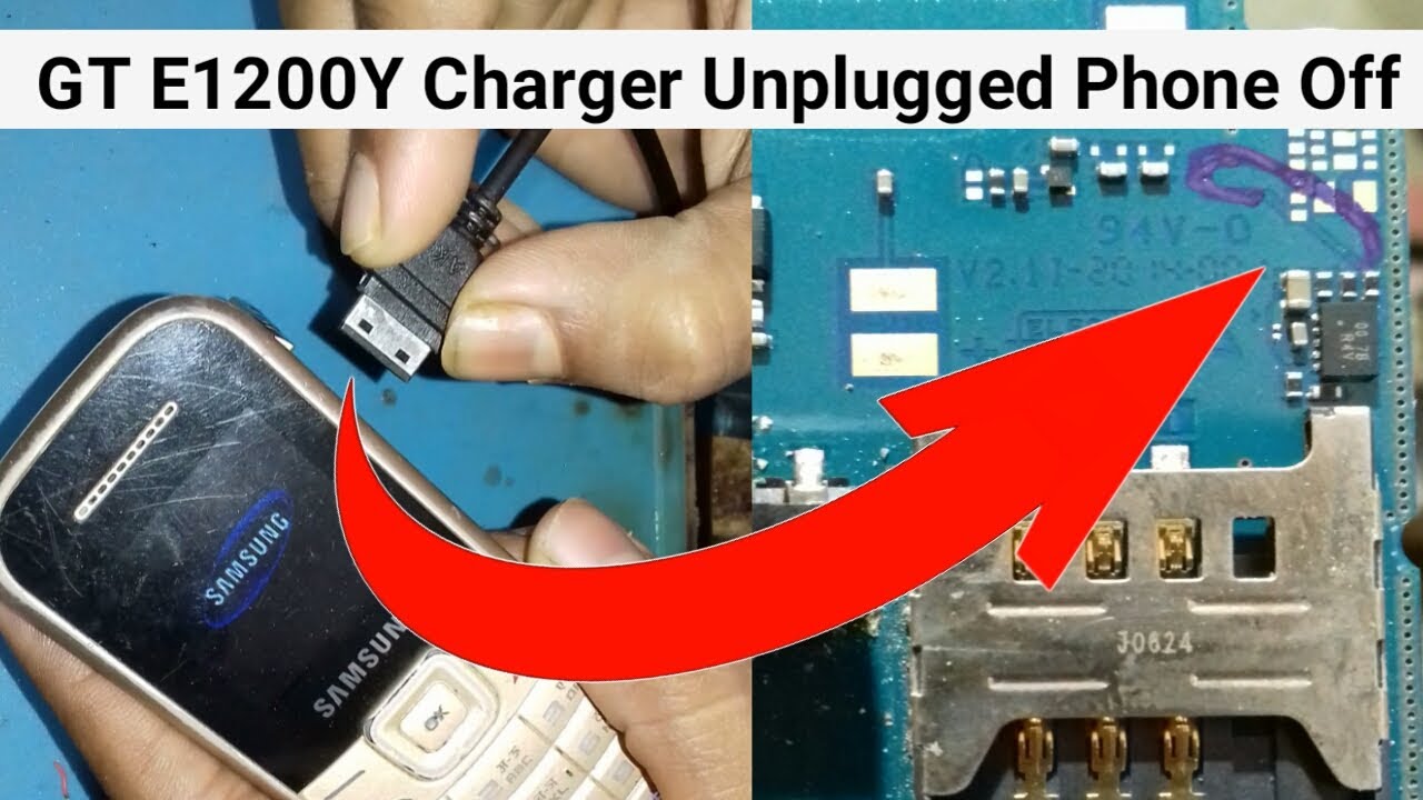 Samsung E1200y Only Power ON Charger 100% solution by #NR1991
