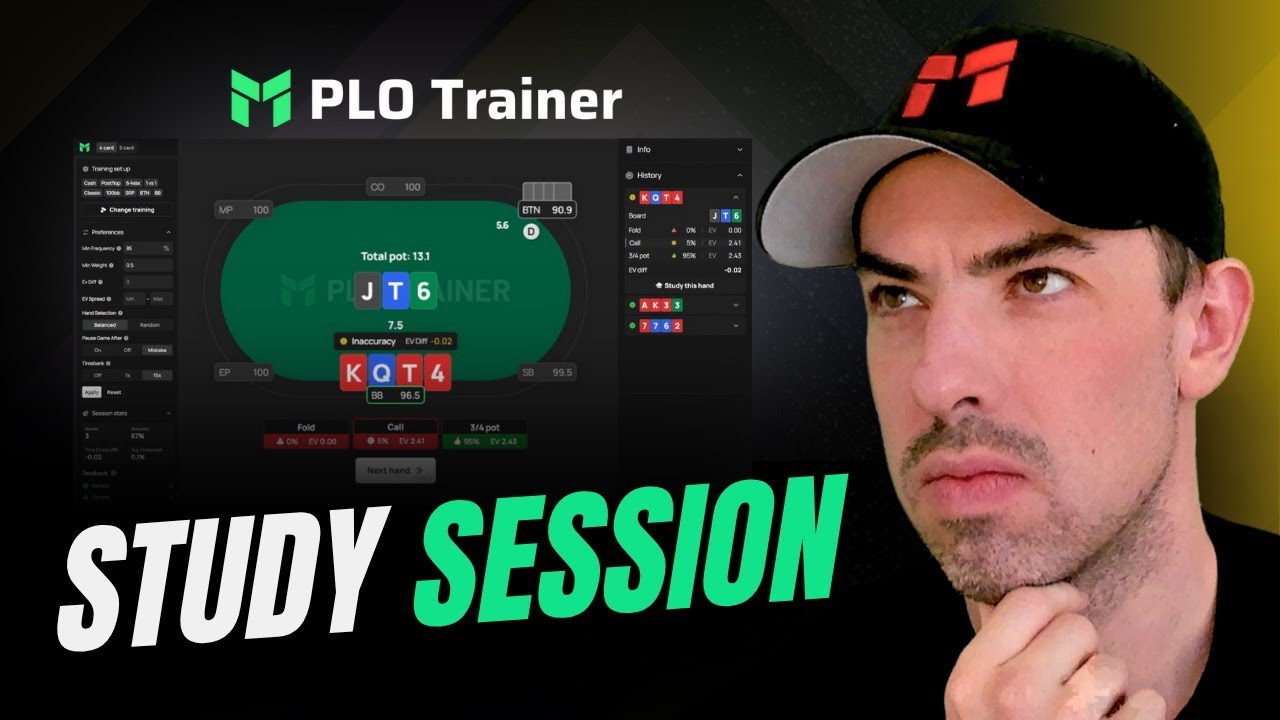 How to play the Big Blind Postflop in Pot Limit Omaha - PLO Trainer Study
